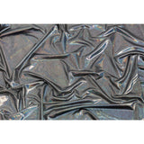 Silver Holographic Foiled Stretch Polyester Jersey