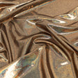 Gold Holographic Foiled Stretch Polyester Jersey