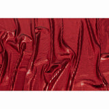 Squares Foiled Stretch Polyester Knit - Red and Metallic Black - Heidi Collection