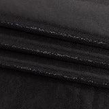 Black Tiny Dots Foiled Stretch Polyester Jersey