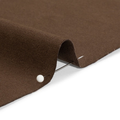 Carbon Brushed Stretch Khaki Twill - Coffee Bean Brown - Averill Collection