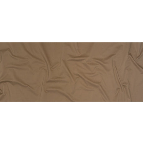 Carbon Brushed Stretch Khaki Twill - Dark Beige - Averill Collection