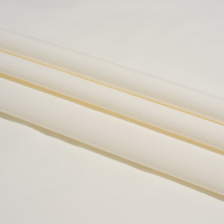 Carbon Brushed Stretch Khaki Twill - White - Averill Collection