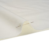 Carbon Brushed Stretch Khaki Twill - White - Averill Collection