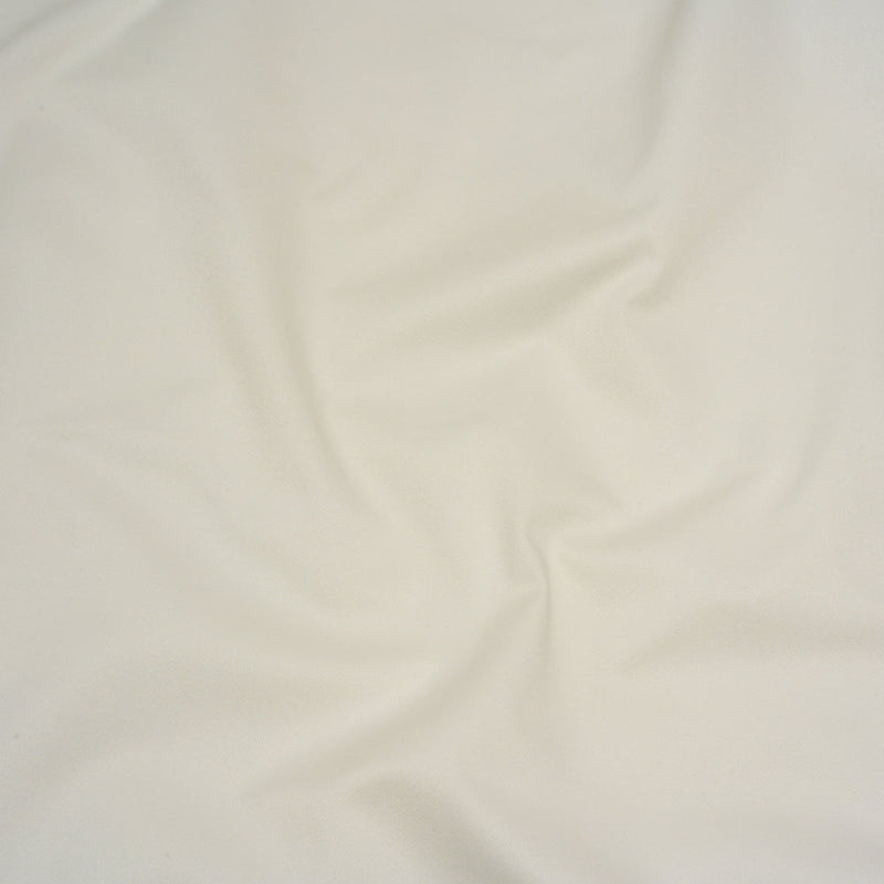 Carbon Brushed Stretch Khaki Twill - White - Averill Collection