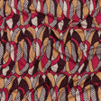 Peach, Eggplant and Magenta Retro Ovals Silk Jersey