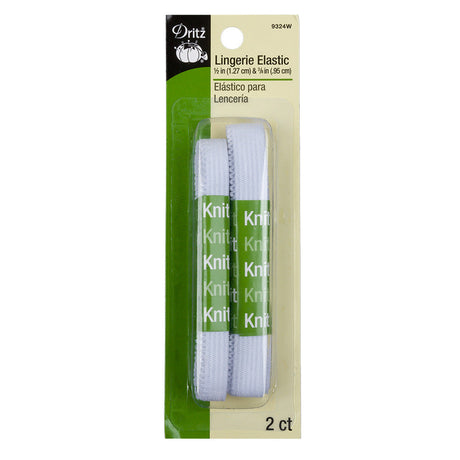 Dritz White Lingerie Elastic - 2 Sizes
