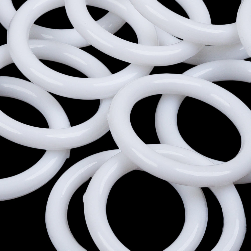 Dritz 14ct White Plastic O-Rings - 1.125"