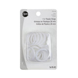 Dritz 14ct White Plastic O-Rings - 1.125"
