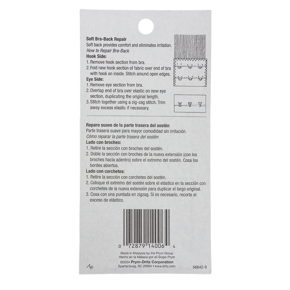Dritz White Bra Back Repair - 2"
