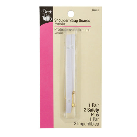 Dritz White Shoulder Strap Guards - 1 pair