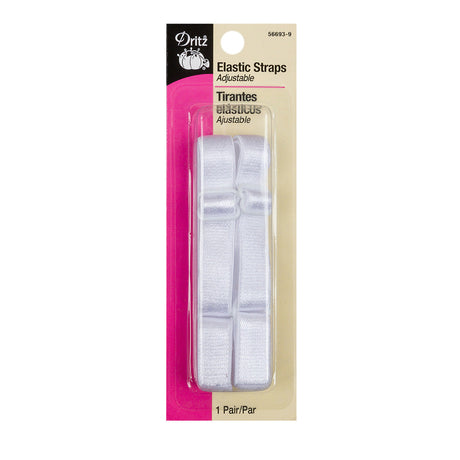 Dritz White Elastic Straps - 1 pair