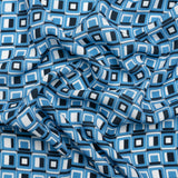 Mood Exclusive Blue Checkerboard Cadence Drapey Viscose Woven