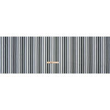 Cotton Poplin Print - Charcoal, Gray and Gray-Blue Stripes - Mood Exclusive Grayscale Stripes