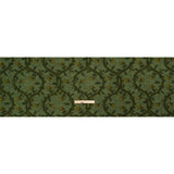 Sustainable Viscose Crepe Print - Green Floral Ogee Lattice - Mood Exclusive Intertwined Vines
