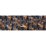 Stretch Polyester Woven Print - Blue and Beige Abstract Ikat - Mood Exclusive Shifting Sands