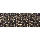 Stretch Polyester Woven Print - Black Floral Ikat - Mood Exclusive Flowers and Felines