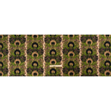 Stretch Polyester Woven Print - Green and Beige Leafy Stripes - Mood Exclusive Estate on Willow