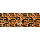 Stretch Polyester Woven Print - Yellow Florals on Abstract Ikat - Mood Exclusive Rambling Brambles
