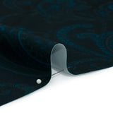 Stretch Polyester Woven Print - Dark Navy Paisley - Mood Exclusive Midnight Flight