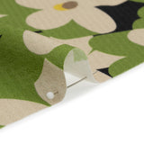 Sustainable Viscose Floral Jacquard Print - Green, White and Black Floral - Mood Exclusive Jonesing for Daisy