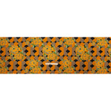 Sustainable Viscose Floral Jacquard Print - Orange, Green and Black Floral and Abstract - Mood Exclusive Hip Hydrangea