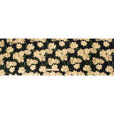 Sustainable Viscose Floral Jacquard Print - Beige and Black Floral - Mood Exclusive Midnight at Giverny