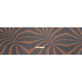 Polyester Chiffon Print with Metallic Pinstripes - Chocolate Brown and Black Abstract - Mood Exclusive Fondue Funhouse