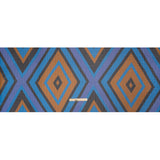 Polyester Chiffon Print with Metallic Pinstripes - Purple, Brown and Blue Diamonds - Mood Exclusive Purely Prismatic