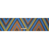 Polyester Chiffon Print with Metallic Pinstripes - Green, Blue and Brown Diamonds - Mood Exclusive Purely Prismatic