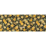 Cotton Poplin Print - Black and Yellow Floral - Mood Exclusive Glorious Gardens
