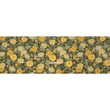 Cotton Poplin Print - Olive Green and Yellow Floral - Mood Exclusive Glorious Gardens