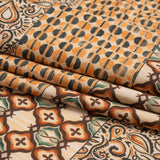 Mood Exclusive Orange Tropic Arrangement Stretch Cotton Sateen