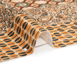 Mood Exclusive Orange Tropic Arrangement Stretch Cotton Sateen