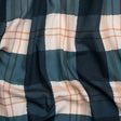 Mood Exclusive Navy Plaid to be Here Cotton Poplin