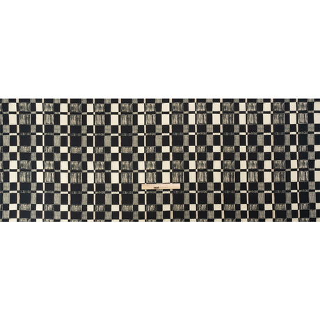 Cotton Poplin - Black and Cream Checks - City Blocked Print - Mood Exclusive Metro Collection