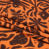 Mood Exclusive Orange Folklore Fundamentals Stretch Cotton Poplin
