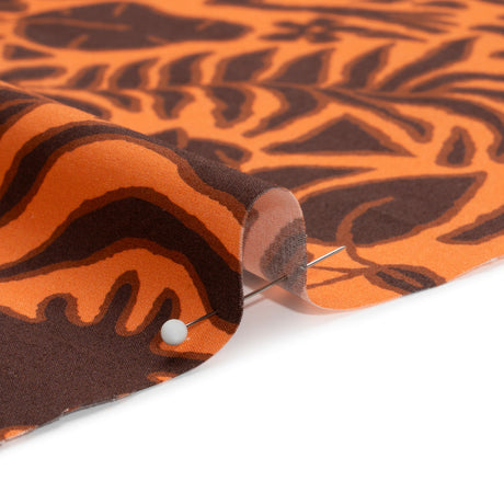 Mood Exclusive Orange Folklore Fundamentals Stretch Cotton Poplin