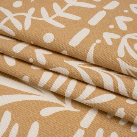 Mood Exclusive Tan Vegetation View Stretch Cotton Twill