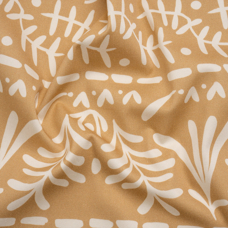 Mood Exclusive Tan Vegetation View Stretch Cotton Twill