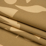Stretch Cotton Twill Print - Beige and Sage Green Floral - Mood Exclusive Drawing Delight