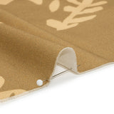 Stretch Cotton Twill Print - Beige and Sage Green Floral - Mood Exclusive Drawing Delight
