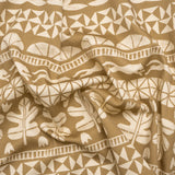 Stretch Cotton Twill Print - Beige Animal, Leaf, and Geometric Stripes - Mood Exclusive Puma Pounce