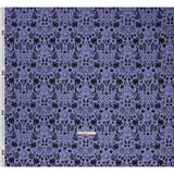 Stretch Cotton Twill Print - Blue and Black Simple Doodles - Mood Exclusive Twin Flame
