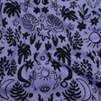 Stretch Cotton Twill Print - Blue and Black Simple Doodles - Mood Exclusive Twin Flame