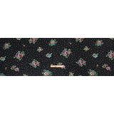 Viscose Crepe Print - Black, Lavender and Rust Red Polka Dots and Florals - Mood Exclusive Bring on Beauty