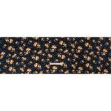 Viscose Crepe Print - Navy and Orange Floral - Mood Exclusive Chivalrous Designs