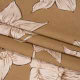 Viscose Crepe Print - Brown and Beige Floral - Mood Exclusive Dear Darling