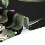 Viscose Crepe Print - Black, Yellow and Violet Floral - Mood Exclusive By the Plenty