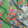 Slubbed Viscose Woven Panel - Green, Red and Blue Floral Blocks - Mood Exclusive Small Things